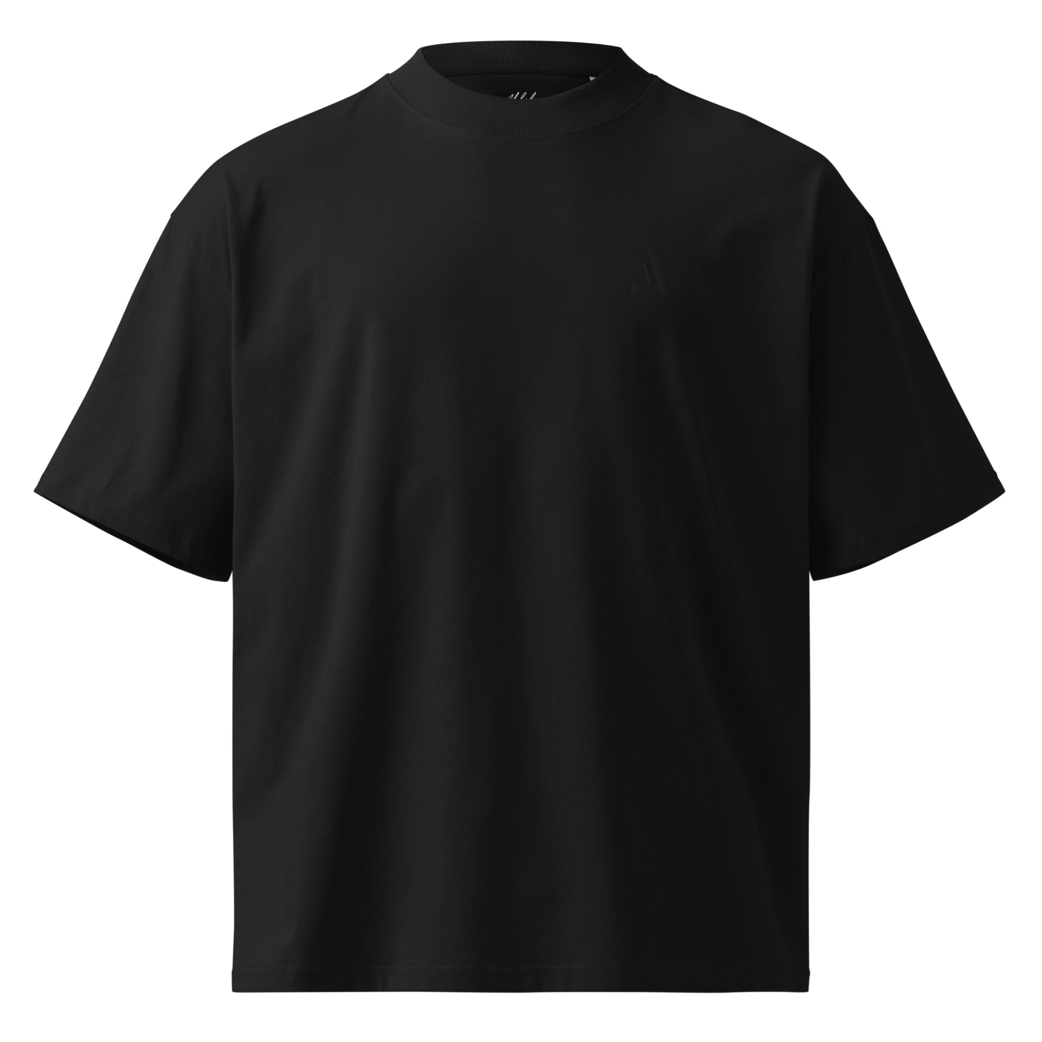 Men’s Organic Oversized High Neck Tee — A • Edition