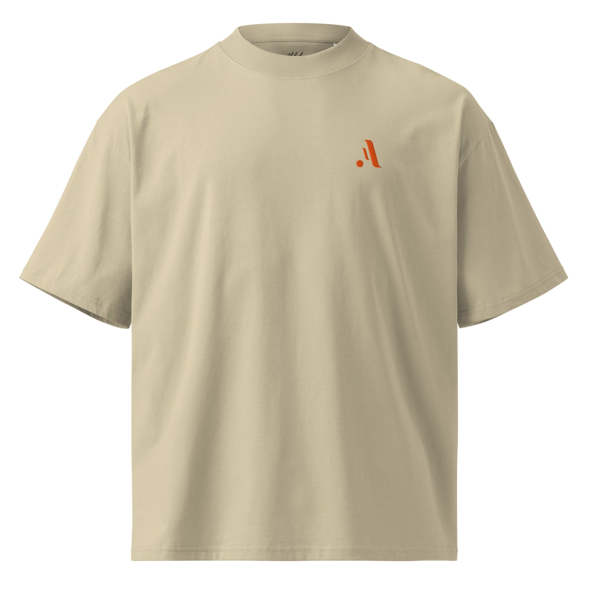 Men’s Organic Oversized High Neck Tee — A • Edition