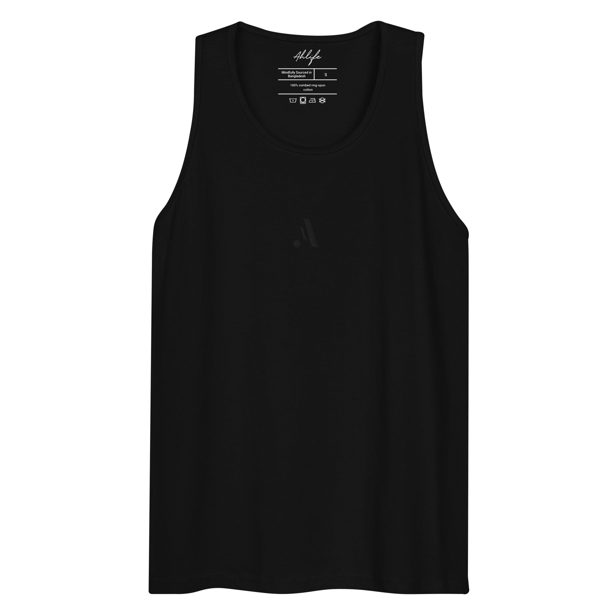 Men’s Active Tank Top — A • Midnight Black