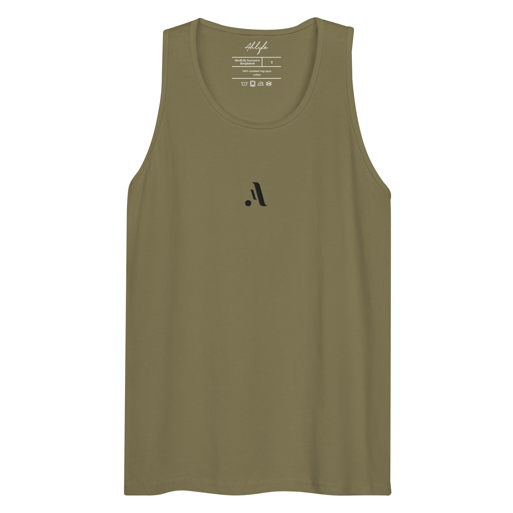 Men’s Active Tank Top — A • Midnight Black