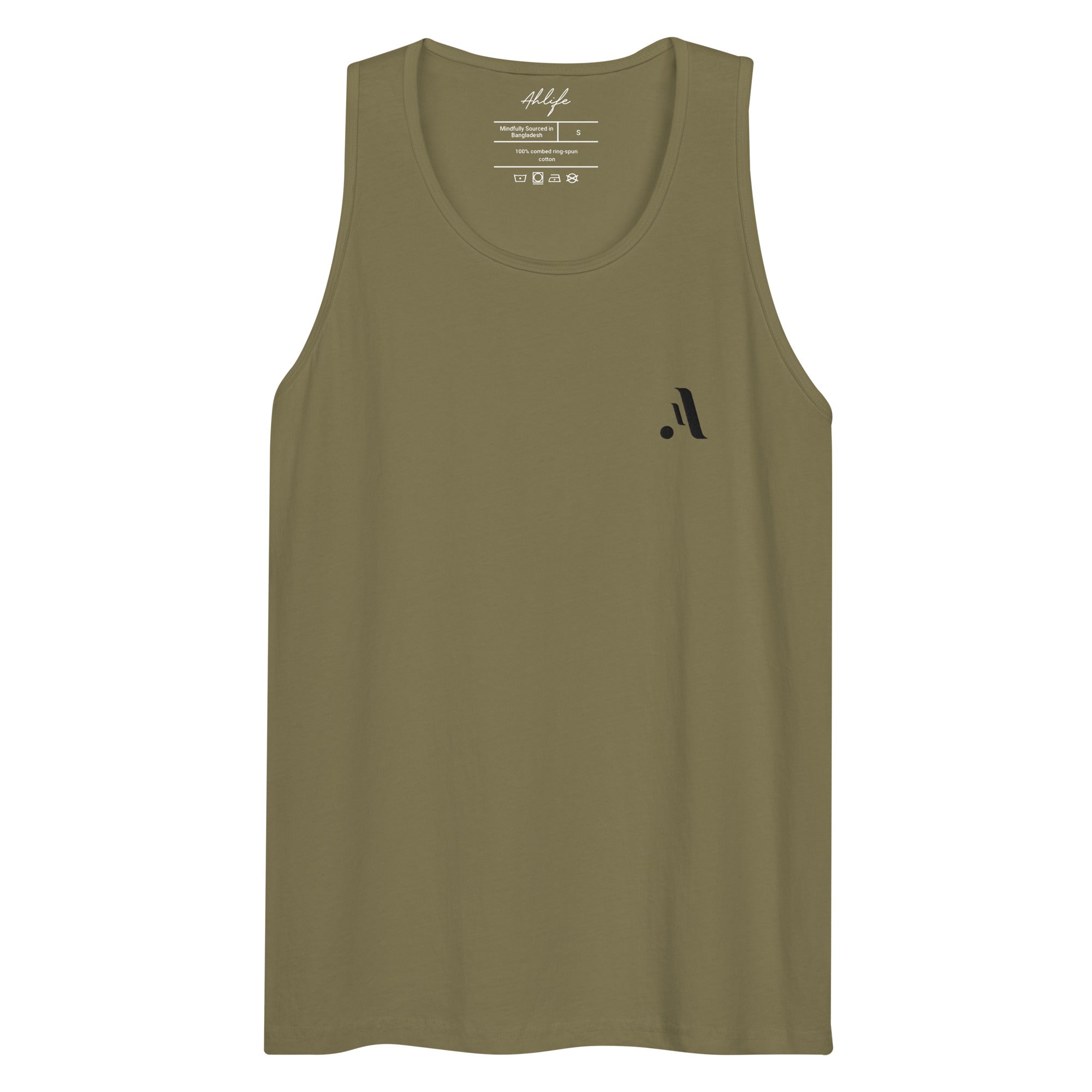 Men’s Active Tank Top — A • Midnight Black
