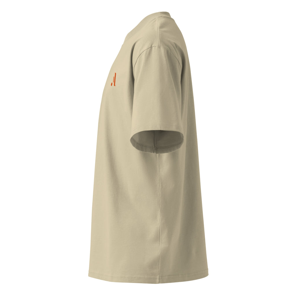 Men’s Organic Oversized High Neck Tee — A • Edition