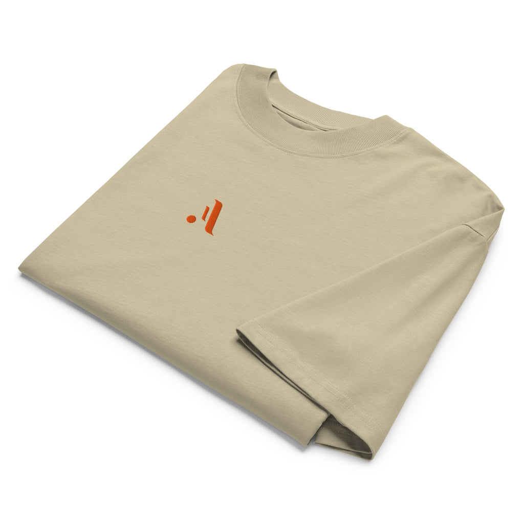 Men’s Organic Oversized High Neck Tee — A • Edition