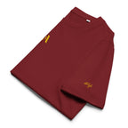 Men’s Organic Rib Neck Tee — A • Amber Gold