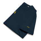 Men’s Organic Rib Neck Tee — A • Amber Gold