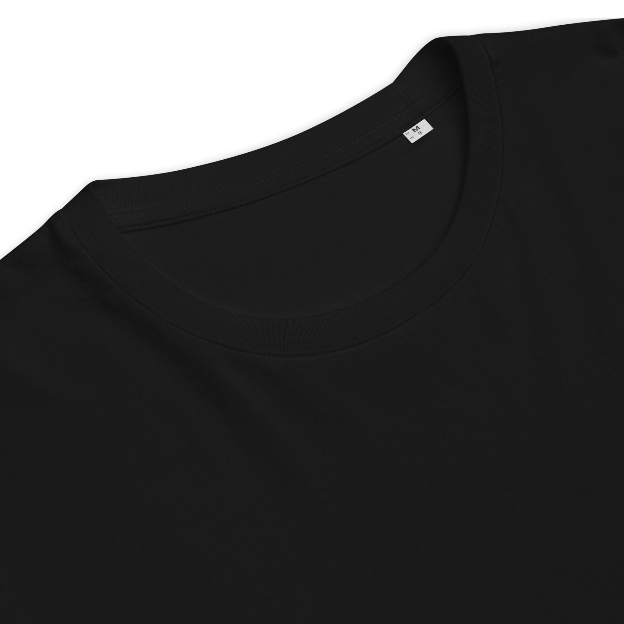 Unisex Organic Rib Neck Tee — A • Amber Gold