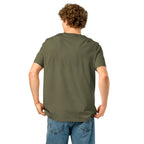 Men’s Organic Rib Neck Tee — A • Amber Gold