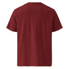 Men’s Organic Rib Neck Tee — A • Bordeaux Red