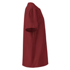 Men’s Organic Rib Neck Tee — A • Bordeaux Red
