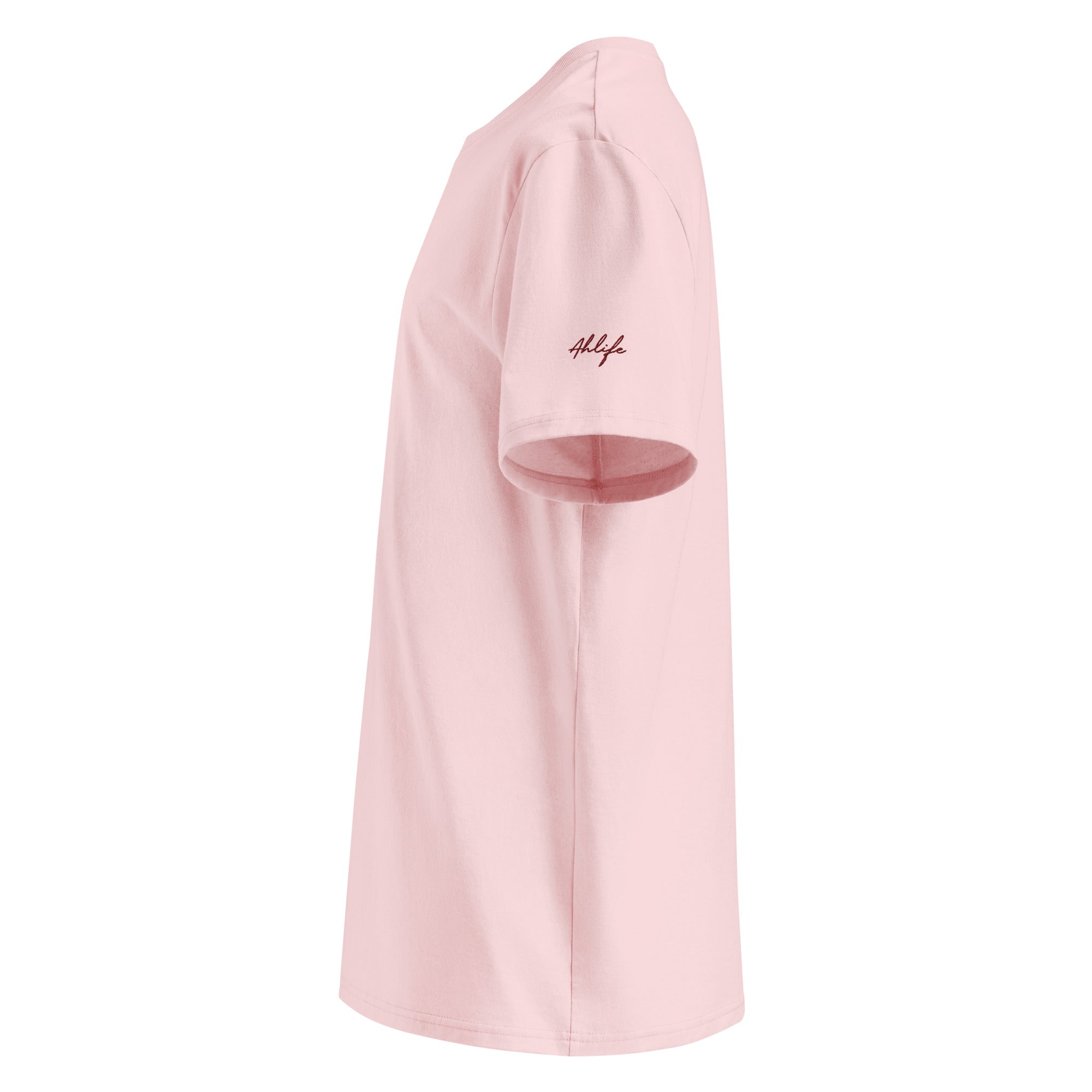 Men’s Organic Rib Neck Tee — A • Bordeaux Red