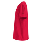 Men’s Organic Rib Neck Tee — A • Bordeaux Red