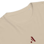 Men’s Organic Rib Neck Tee — A • Bordeaux Red