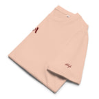 Men’s Organic Rib Neck Tee — A • Bordeaux Red