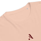 Men’s Organic Rib Neck Tee — A • Bordeaux Red