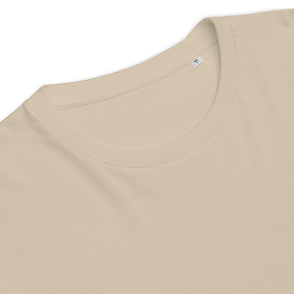 Unisex Organic Rib Neck Tee — A • Bordeaux Red