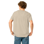 Unisex Organic Rib Neck Tee — A • Bordeaux Red