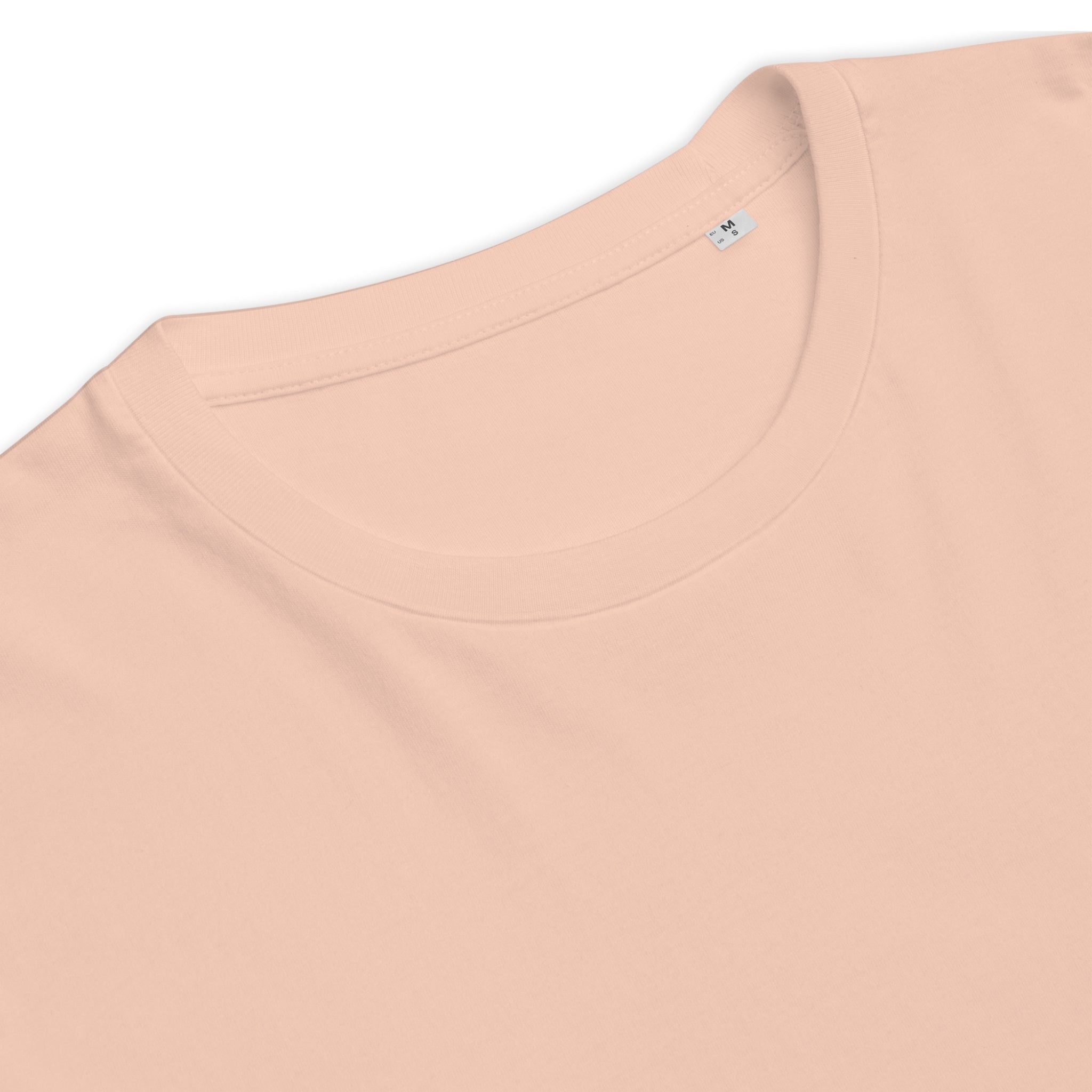 Unisex Organic Rib Neck Tee — A • Bordeaux Red