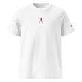 Men’s Organic Rib Neck Tee — A • Bordeaux Red