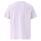 Unisex Organic Rib Neck Tee — A • Flamingo Pink