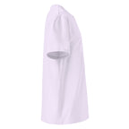 Unisex Organic Rib Neck Tee — A • Flamingo Pink