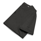 Men’s Organic Rib Neck Tee — A • Midnight Black