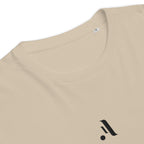 Men’s Organic Rib Neck Tee — A • Midnight Black
