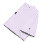 Men’s Organic Rib Neck Tee — A • Midnight Black