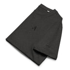 Unisex Organic Rib Neck Tee — A • Midnight Black