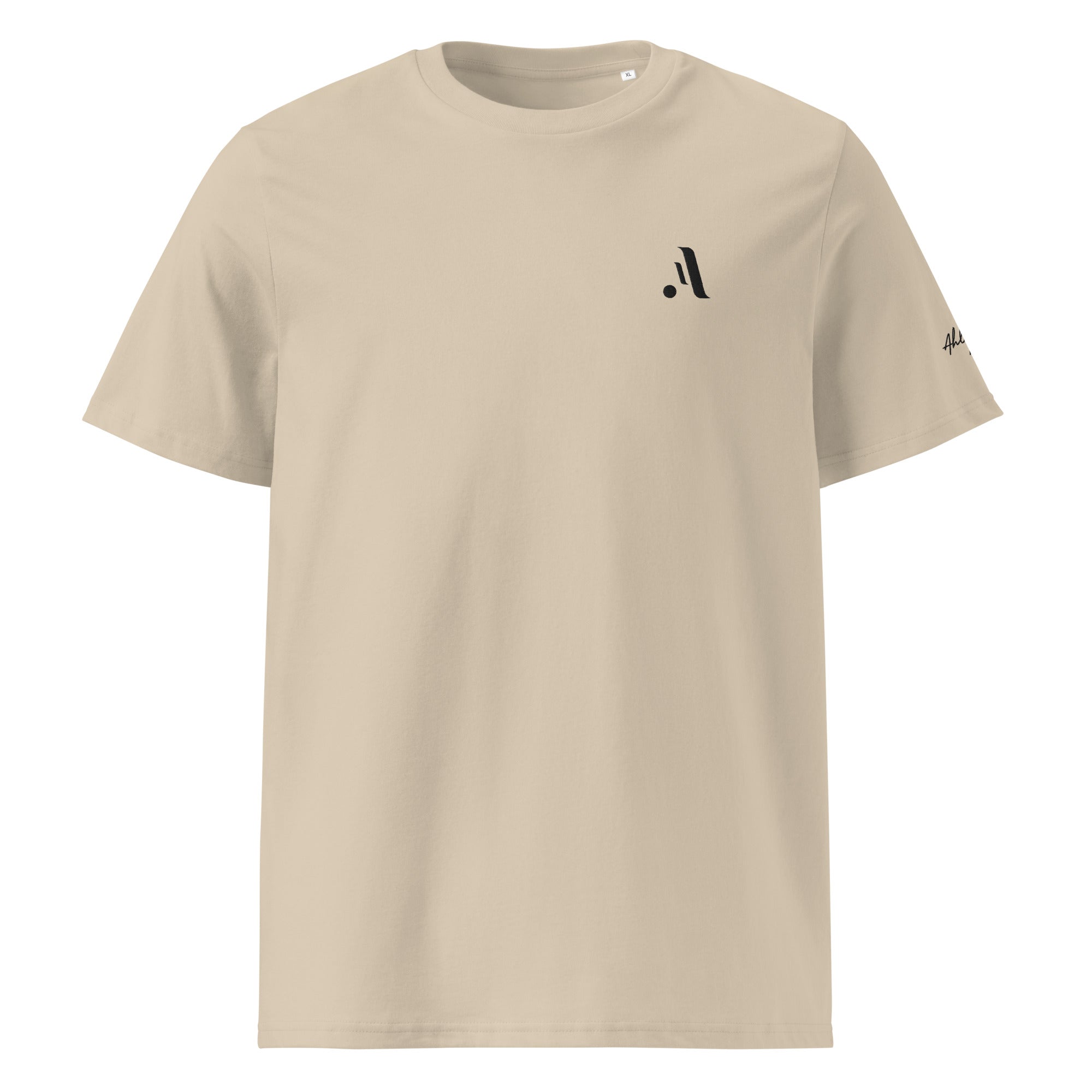 Unisex Organic Rib Neck Tee — A • Midnight Black