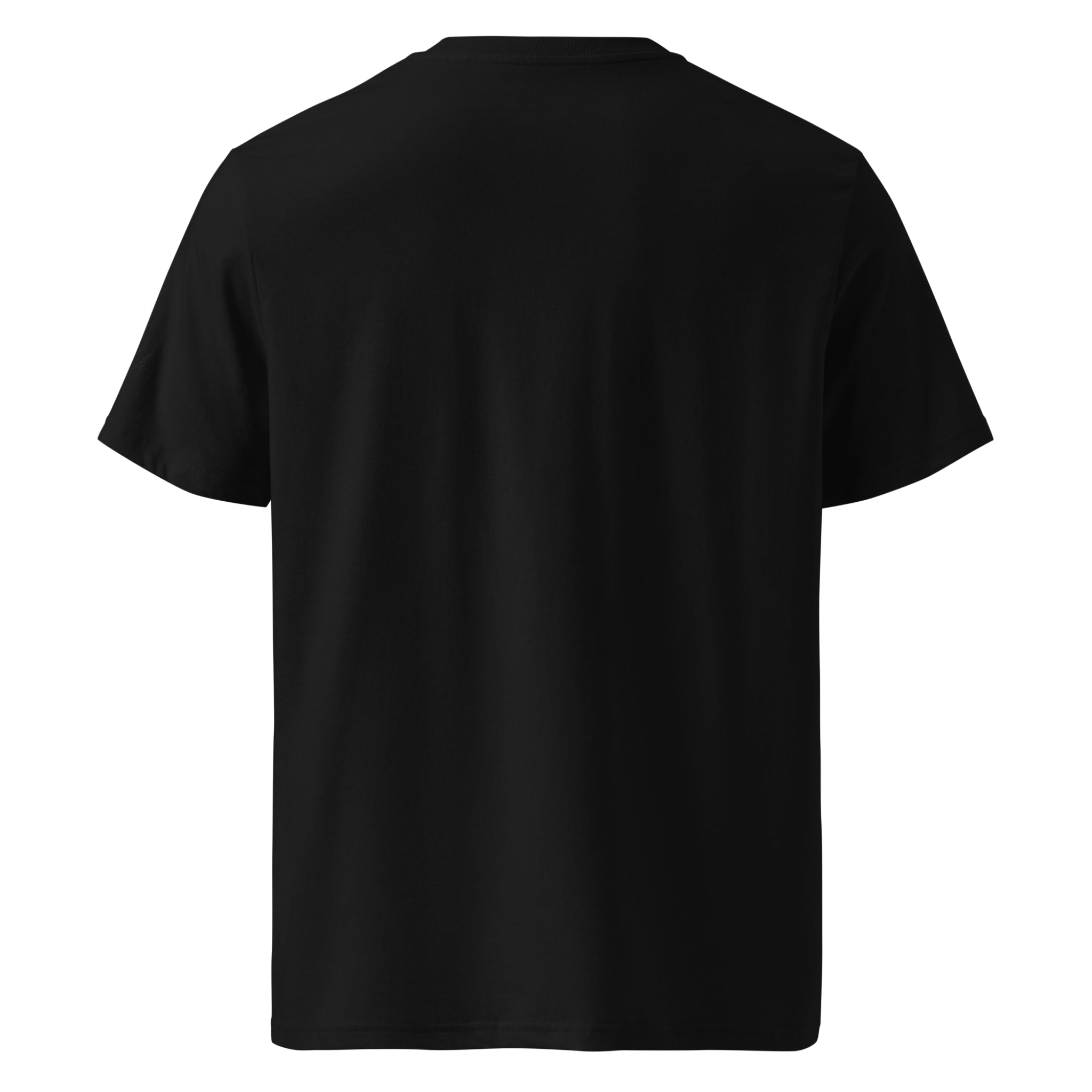 Unisex Organic Rib Neck Tee — A • Midnight Black