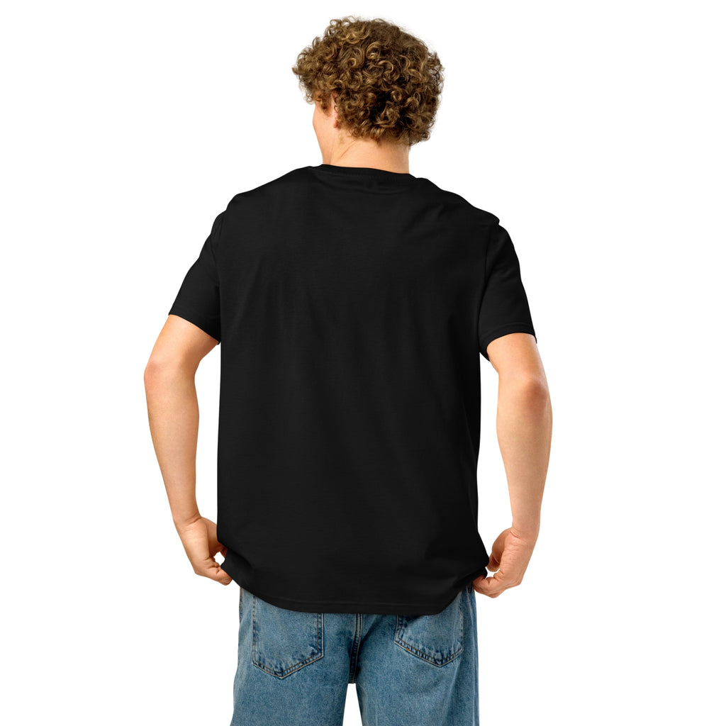 Unisex Organic Rib Neck Tee — A • Midnight Black