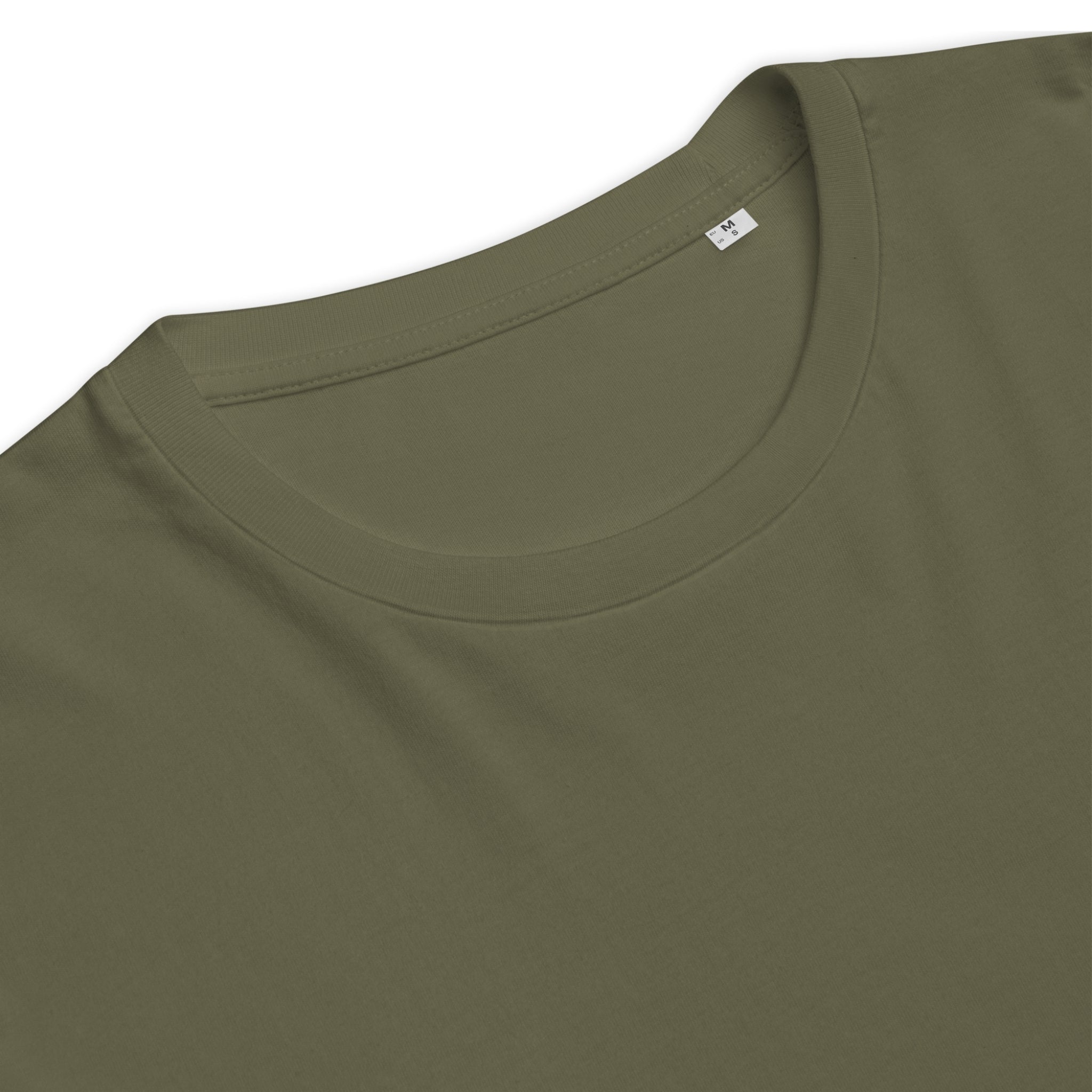 Unisex Organic Rib Neck Tee — A • Midnight Black
