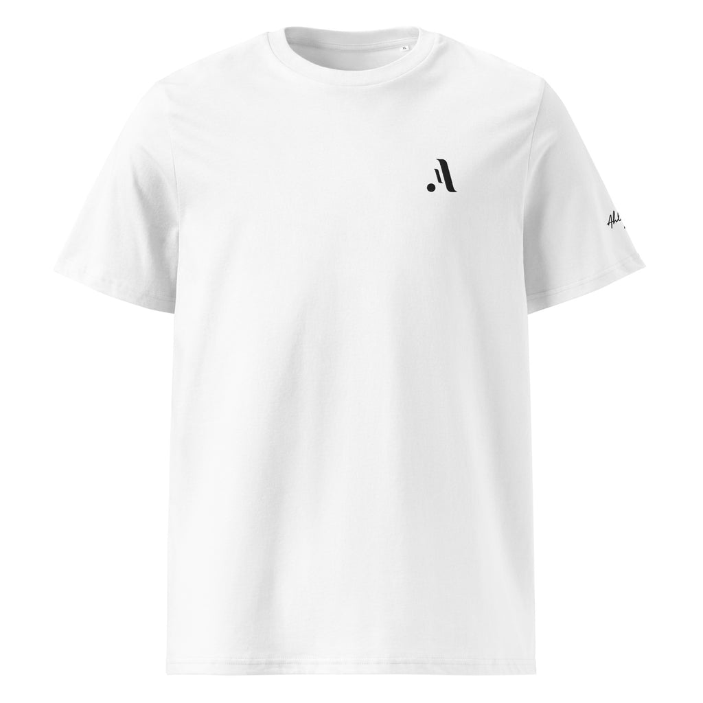Unisex Organic Rib Neck Tee — A • Midnight Black