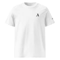 Unisex Organic Rib Neck Tee — A • Midnight Black