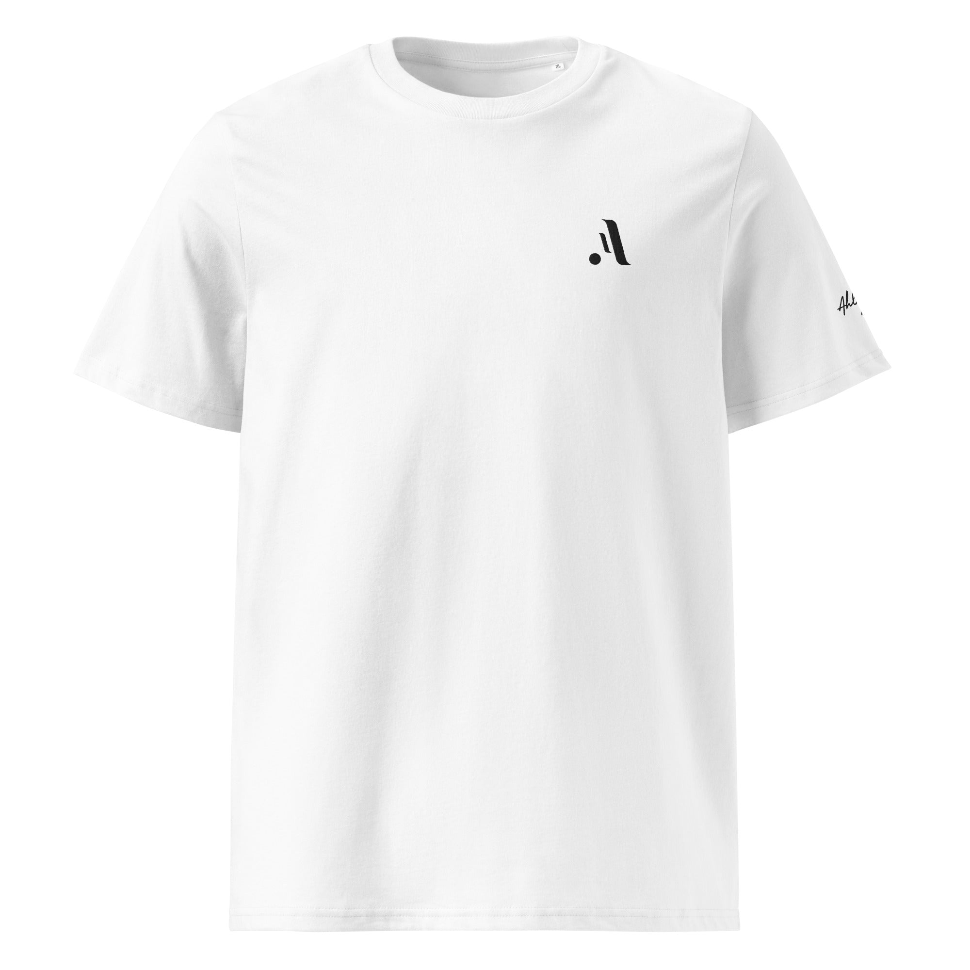 Unisex Organic Rib Neck Tee — A • Midnight Black