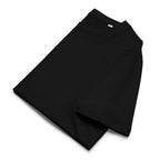 Men’s Organic Rib Neck Tee — A • Midnight Black