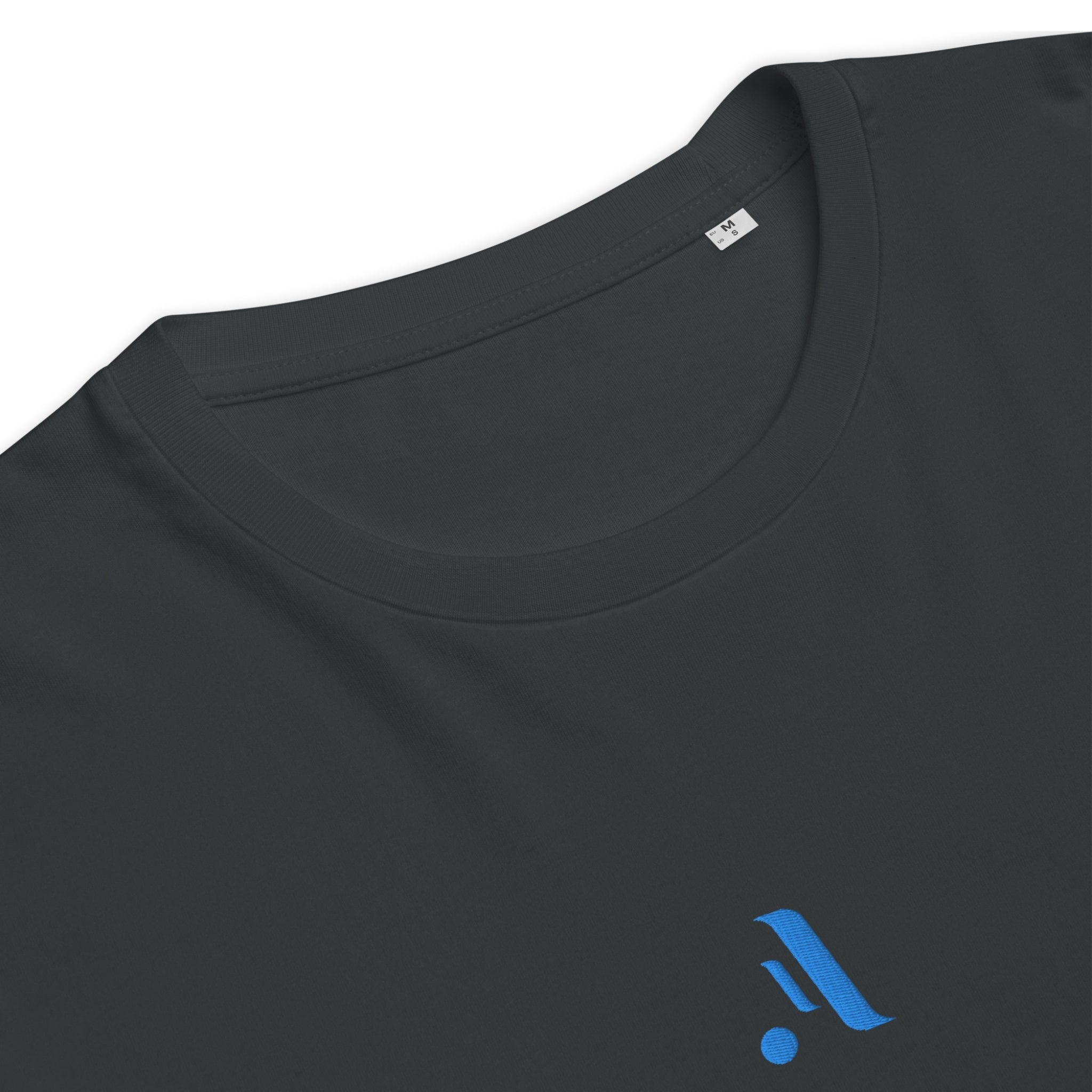 Men’s Organic Rib Neck Tee — A • Ocean Teal