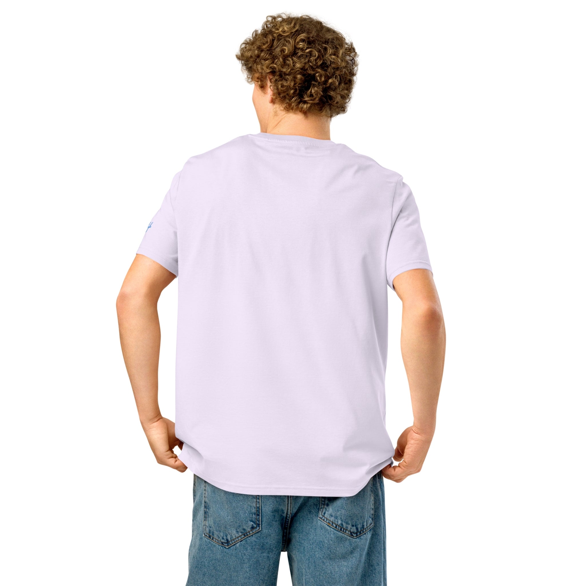 Men’s Organic Rib Neck Tee — A • Ocean Teal