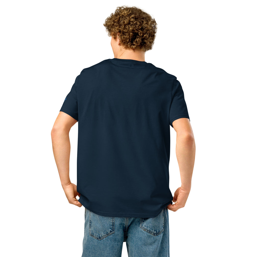 Unisex Organic Rib Neck Tee — A • Ocean Teal
