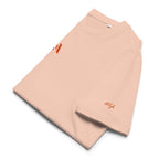 Men’s Organic Rib Neck Tee — A • Solar Orange