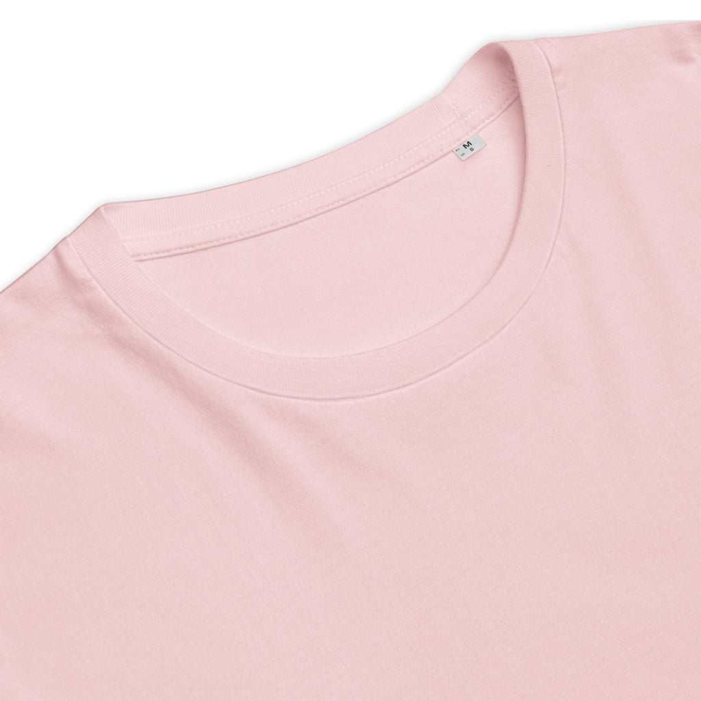 Unisex Organic Rib Neck Tee — A • Solar Orange
