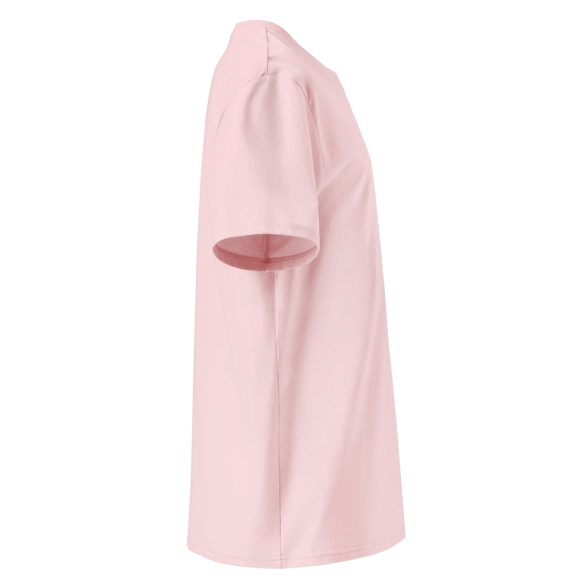 Unisex Organic Rib Neck Tee — A • Solar Orange