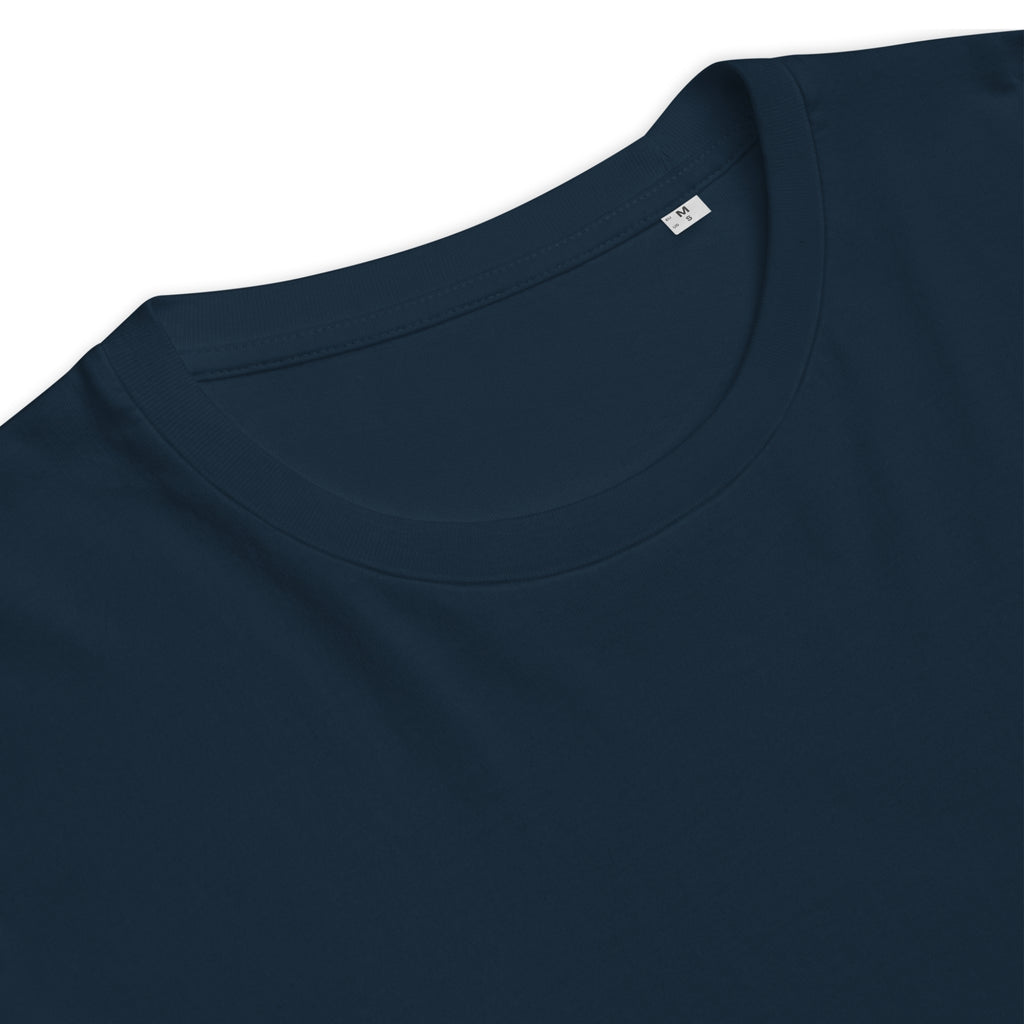 Unisex Organic Rib Neck Tee — A • Solar Orange