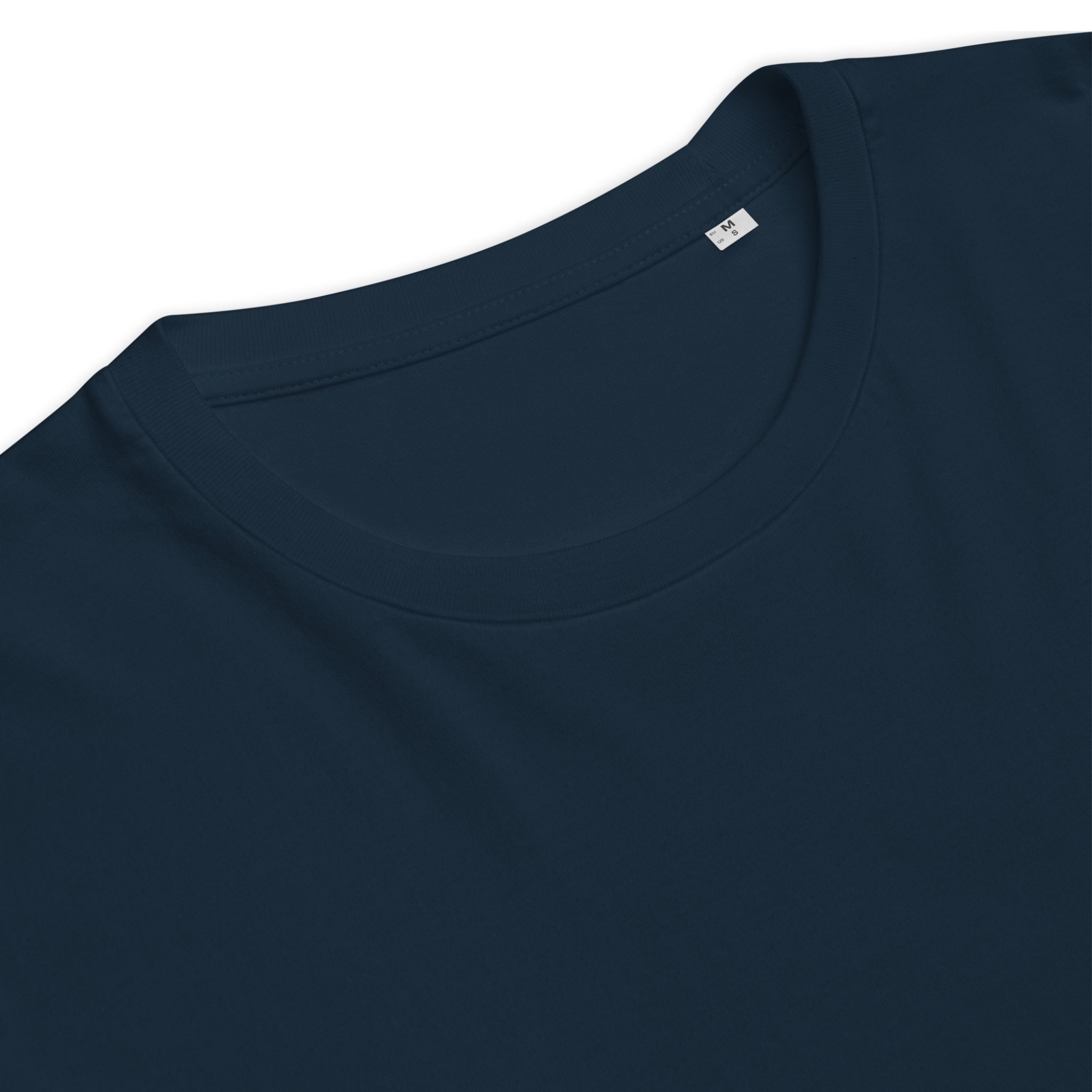 Unisex Organic Rib Neck Tee — A • Solar Orange