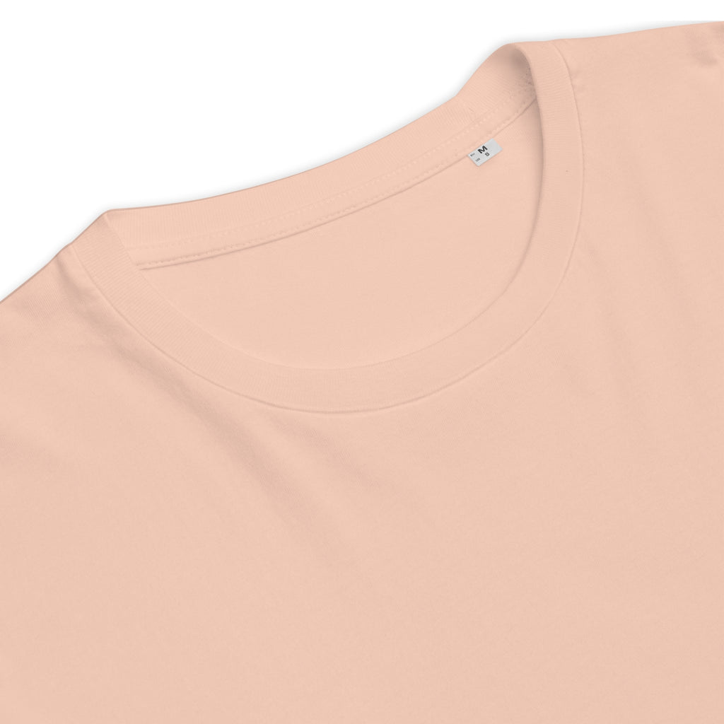 Unisex Organic Rib Neck Tee — A • Solar Orange