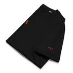 Men’s Organic Rib Neck Tee — A • Solar Orange