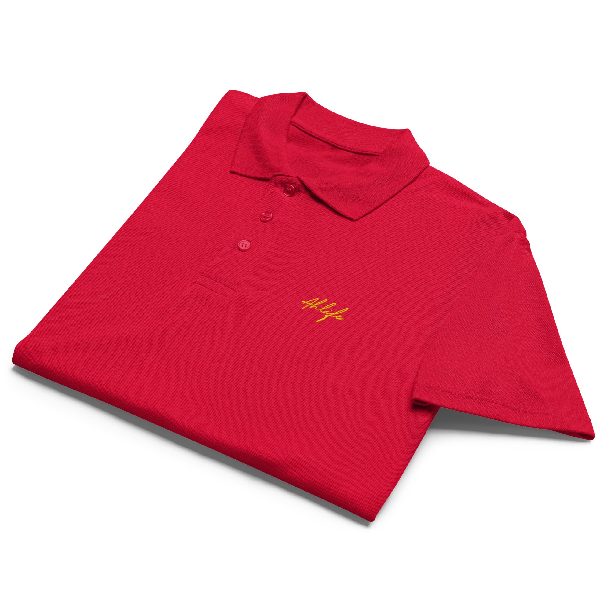 Unisex Timeless Piqué Polo —  Ahlife • Amber Gold
