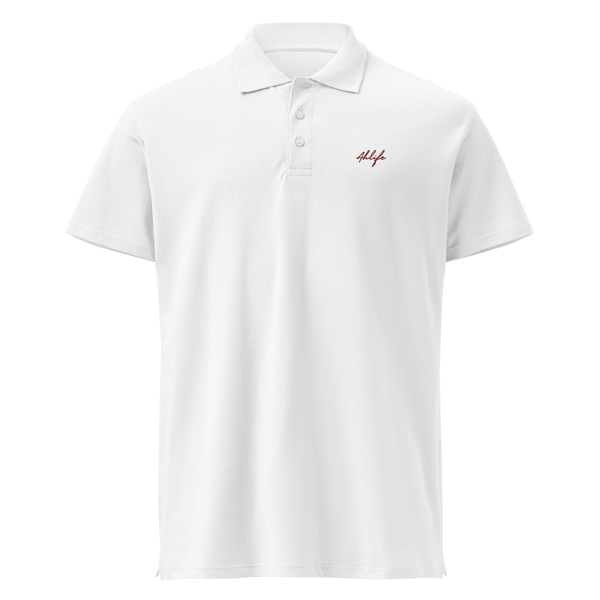 Unisex Timeless Piqué Polo —  Ahlife • Bordeaux Red