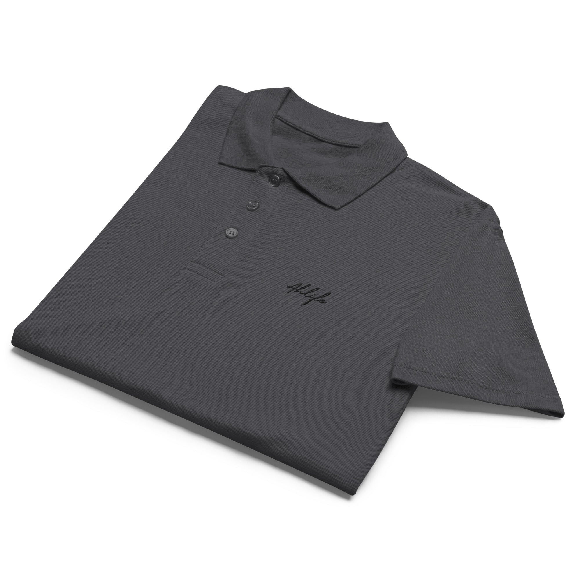 Unisex Timeless Piqué Polo —  Ahlife • Midnight Black