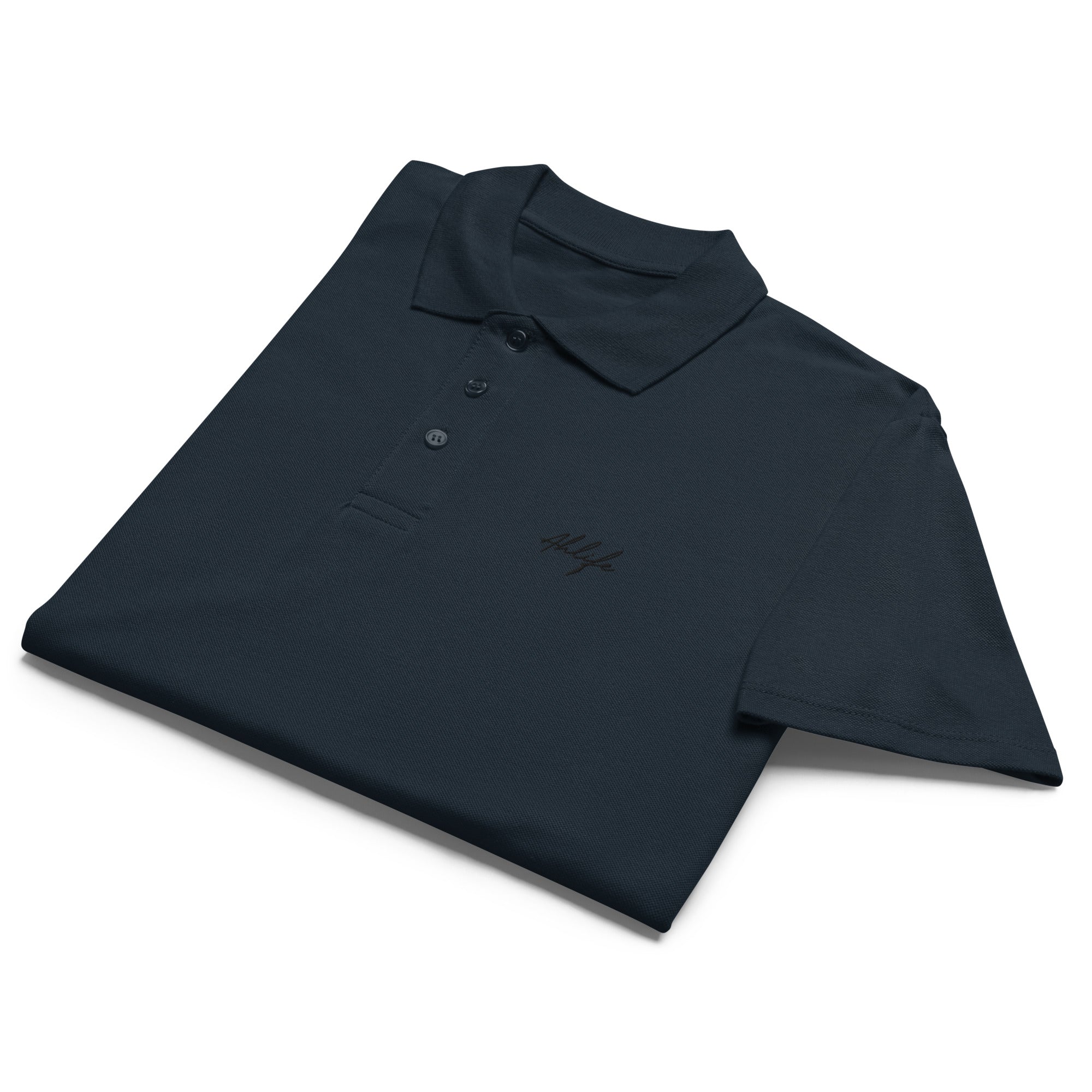 Unisex Timeless Piqué Polo —  Ahlife • Midnight Black